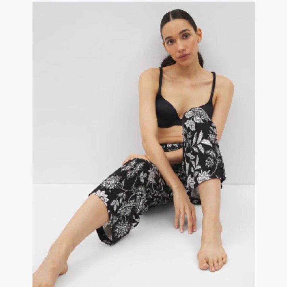 NEW SOMA women's size large L Cool Nights Cropped pajama pj lounge pants